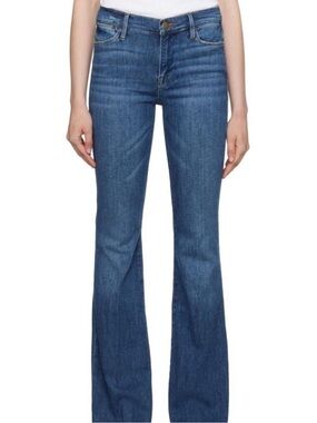 Frame Le High Flare Denim Perfect Blue whiskers women’s Jeans size 27 Worn once!